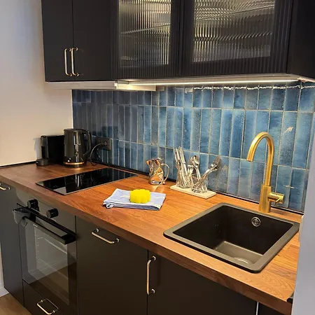 Lejlighed Cuxheaven - Modernes Studio-apartment Direkt Am Mit 65 Zoll Tv Und Tiefgarage In Duhnen