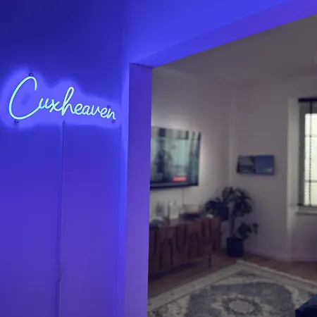 דירה Cuxheaven - Modernes Studio-apartment Direkt Am Mit 65 Zoll Tv Und Tiefgarage In Duhnen