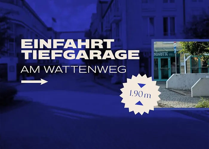 Cuxheaven - Modernes Studio-apartment Direkt Am Mit 65 Zoll Tv Und Tiefgarage In Duhnen Appartement *