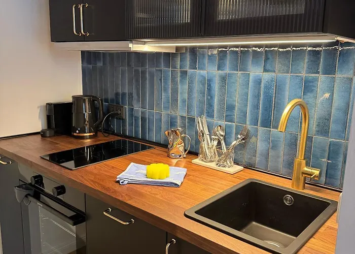 Appartement Cuxheaven - Modernes Studio-apartment Direkt Am Mit 65 Zoll Tv Und Tiefgarage In Duhnen