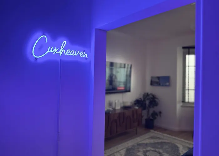 Lejlighed Cuxheaven - Modernes Studio-apartment Direkt Am Mit 65 Zoll Tv Und Tiefgarage In Duhnen